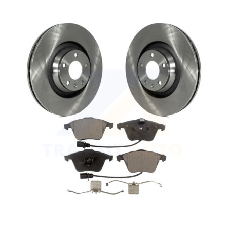 Front Disc Brake Rotors And Ceramic Pad Kit For Audi A6 Quattro With 347mm Diameter Rotor K8T-100513