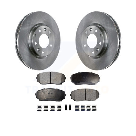 Front Disc Brake Rotors And Ceramic Pads Kit For Ford Edge Mazda CX-7 Lincoln MKX K8T-100522
