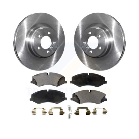 Front Disc Brake Rotor Ceramic Pad Kit For 2010-2012 Land Rover Range Naturally Aspirated K8T-100527