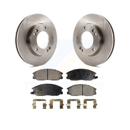 Front Disc Brake Rotors And Ceramic Pads Kit For 2007-2009 Kia Sorento K8T-100551
