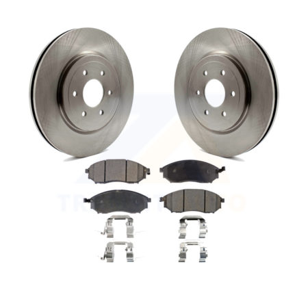 Front Disc Brake Rotors And Ceramic Pads Kit For 2008-2012 Nissan Pathfinder 5.6L K8T-100556