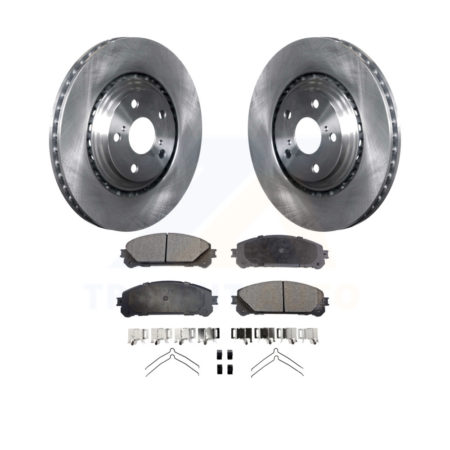 Front Brake Rotor & Ceramic Pad Kit For Toyota Highlander Sienna Lexus RX350 NX200t NX300 K8T-100560
