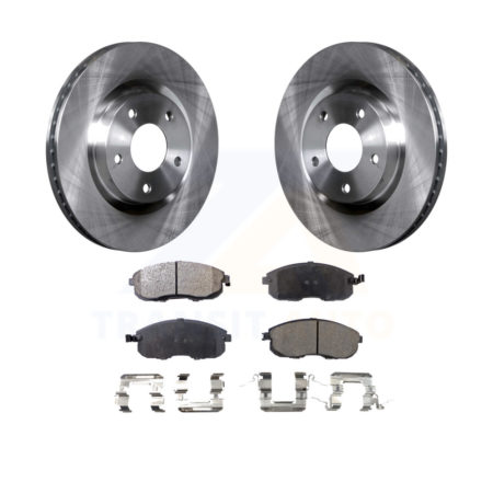 Front Disc Brake Rotors And Ceramic Pads Kit For 2007-2012 Nissan Sentra SE-R K8T-100562