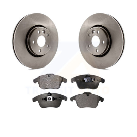 Front Disc Brake Rotors And Ceramic Pads Kit For 2008-2015 Land Rover LR2 K8T-100565