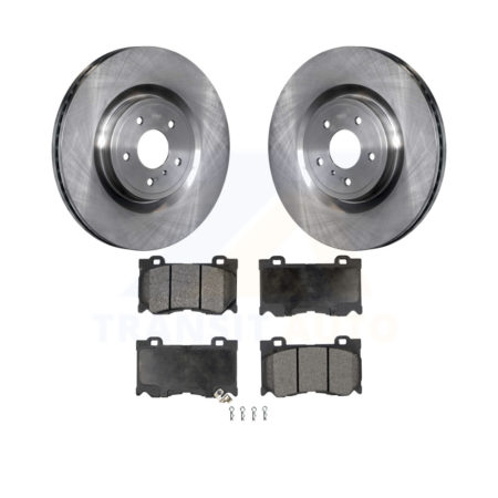 Front Brake Rotors Ceramic Pad Kit For INFINITI G37 Q50 Nissan 370Z Q60 M37 Q70 Q70L QX70 K8T-100577