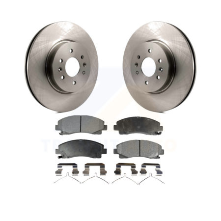 Front Disc Brake Rotors And Ceramic Pads Kit For 2009-2014 Acura TL K8T-100598