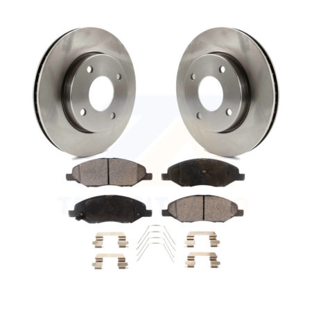Front Disc Brake Rotors And Ceramic Pads Kit For 2009-2011 Nissan Versa 1.6L K8T-100604