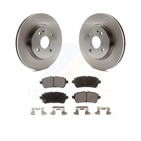Front Disc Brake Rotors And Ceramic Pads Kit For 2011-2014 Mazda 2 K8T-100617