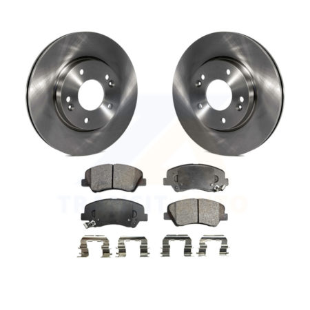 Front Brake Rotors Ceramic Pad Kit For Hyundai Elantra Kia Forte Veloster GT Forte5 Coupe K8T-100621