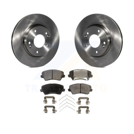 Front Brake Rotor & Ceramic Pad Kit For Kia Forte Hyundai Veloster Elantra GT Forte5 Koup K8T-100622