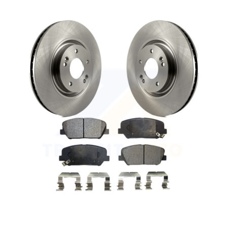 Front Disc Brake Rotors And Ceramic Pads Kit For 2011-2015 Kia Optima 2.0L K8T-100625