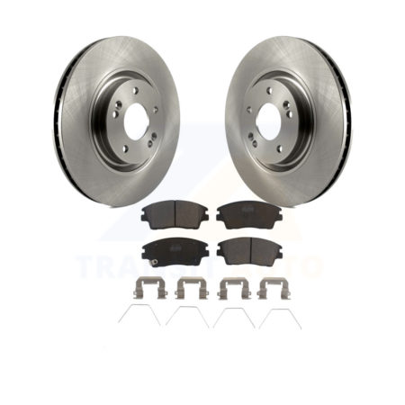 Front Disc Brake Rotors And Ceramic Pads Kit For 2017-2021 Kia Sportage Turbocharged K8T-100627