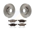 Front Disc Brake Rotors And Ceramic Pads Kit For Fiat 500 K8T-100638