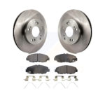 Front Disc Brake Rotors And Ceramic Pads Kit For Honda Civic K8T-100640