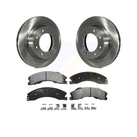 Front Disc Brake Rotors And Ceramic Pads Kit For 2012-2021 Nissan NV2500 NV3500 NV1500 K8T-100646