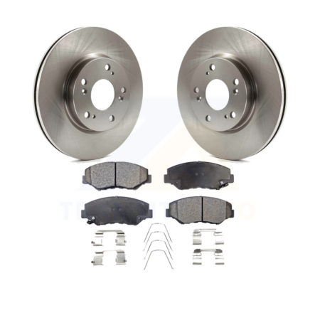 Front Disc Brake Rotors And Ceramic Pads Kit For 2013 Acura ILX 2.0L K8T-100653