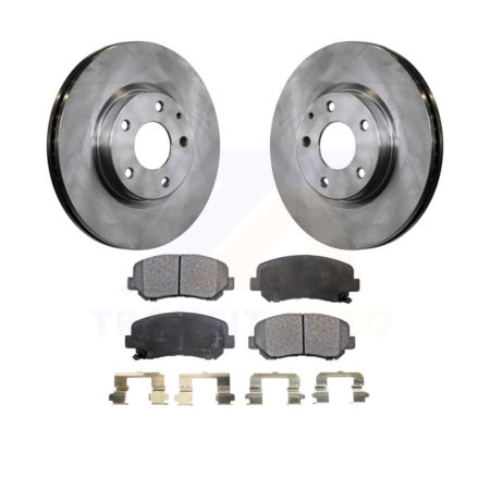 Front Disc Brake Rotors And Ceramic Pads Kit For 2013-2015 Mazda CX-5 K8T-100658