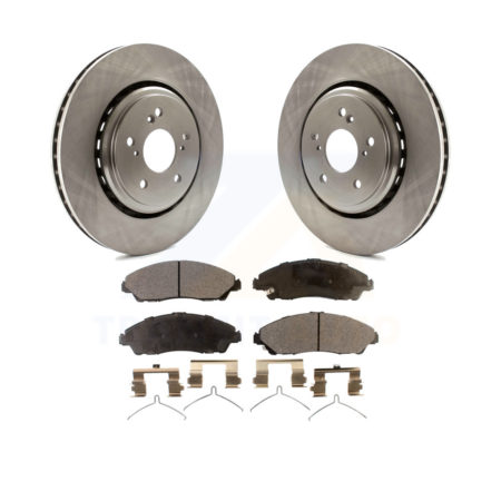 Front Disc Brake Rotors And Ceramic Pads Kit For 2014-2016 Acura MDX K8T-100670