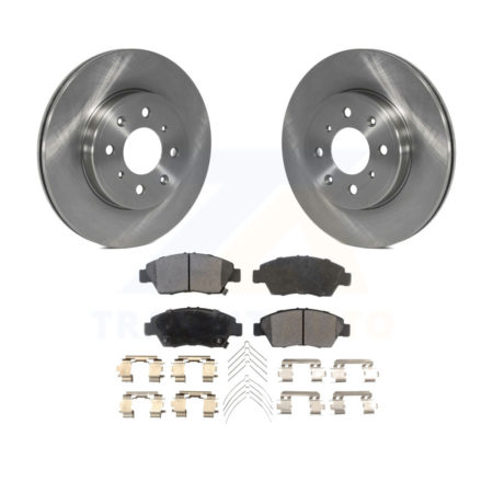 Front Disc Brake Rotors And Ceramic Pads Kit For 2015-2020 Honda Fit K8T-100673