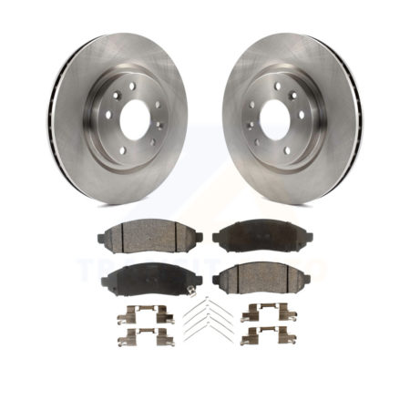 Front Brake Rotor And Ceramic Pad Kit For 2015 Nissan LEAF Vehicles Manufactured In Japan K8T-100680