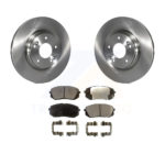 Front Brake Rotor Ceramic Pad Kit For Hyundai Sonata GAS engine With Manual Parking K8T-100689