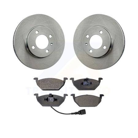 Front Disc Brake Rotors And Ceramic Pad Kit For 1999 Volkswagen Jetta 1.9L Old Body Style K8T-100697