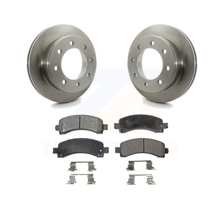 Rear Disc Brake Rotors And Ceramic Pads Kit For Chevrolet Express 3500 2500 GMC Savana K8T-101630