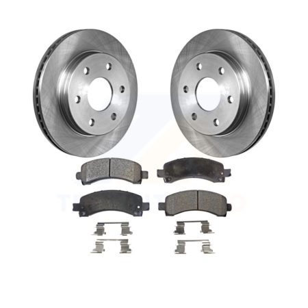 Rear Disc Brake Rotors And Ceramic Pads Kit For Chevrolet Express 2500 GMC 3500 Savana K8T-101632