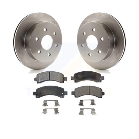Rear Disc Brake Rotors And Ceramic Pads Kit For Chevrolet Express 2500 GMC Savana K8T-101645