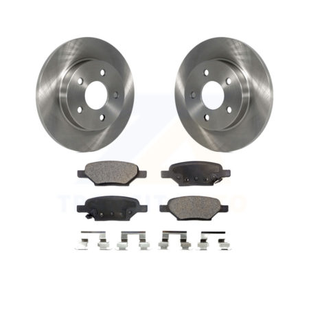 Rear Brake Rotor Ceramic Pad Kit For Chevrolet Malibu Pontiac G6 Cobalt Saturn Ion HHR G5 K8T-101647