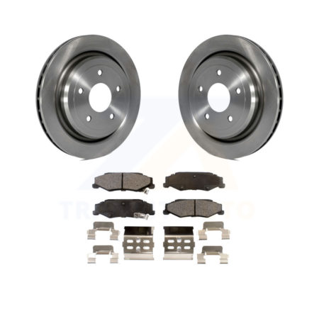 Rear Disc Brake Rotors And Ceramic Pads Kit For Chevrolet Corvette Cadillac XLR K8T-101648