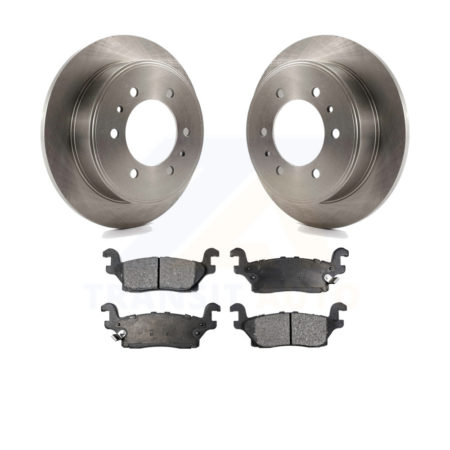 Rear Disc Brake Rotors And Ceramic Pads Kit For Hummer H3 H3T K8T-101653