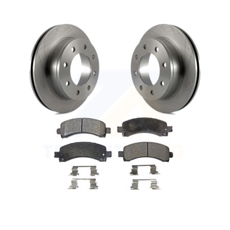 Rear Disc Brake Rotors And Ceramic Pads Kit For Chevrolet Express 3500 2500 GMC Savana K8T-101656