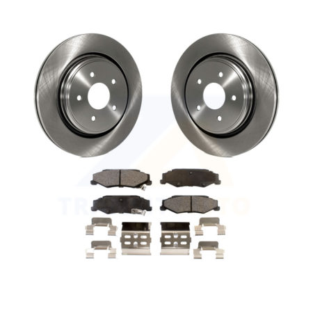 Rear Disc Brake Rotors And Ceramic Pads Kit For Chevrolet Corvette Cadillac XLR K8T-101657