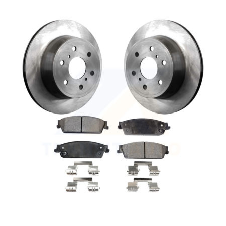 Rear Brake Rotor & Ceramic Pad Kit For Chevrolet Silverado 1500 GMC Sierra Tahoe Suburban K8T-101661
