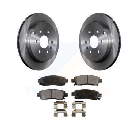 Rear Brake Rotor & Ceramic Pad Kit For Chevrolet Traverse GMC Acadia Buick Enclave Saturn K8T-101664