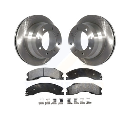 Rear Disc Brake Rotors And Ceramic Pads Kit For Chevrolet Express 3500 GMC Savana 4500 K8T-101667