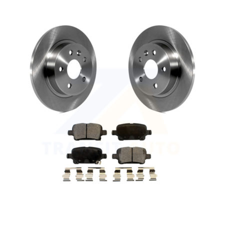 Rear Disc Brake Rotors Ceramic Pad Kit For 2016 Chevrolet Cruze With 268mm Diameter Rotor K8T-101684