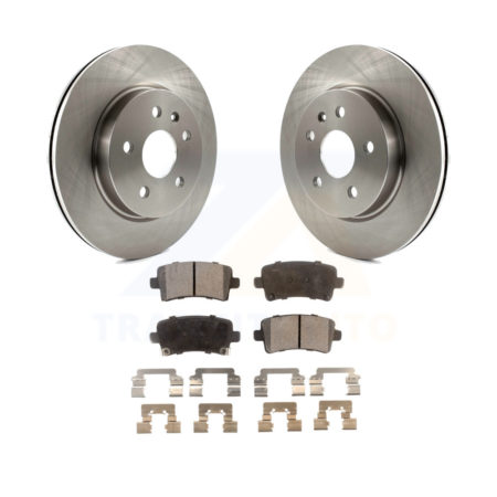 Rear Brake Rotor Ceramic Pad Kit For Chevrolet Malibu Buick Impala LaCrosse Regal XTS 9-5 K8T-101685