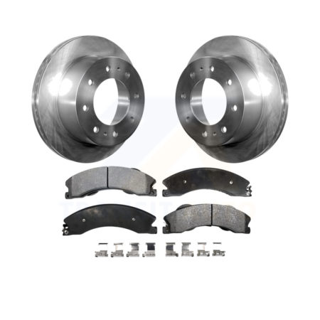 Rear Brake Rotor Ceramic Pad Kit For Chevrolet Silverado 2500 HD GMC Sierra 3500 Suburban K8T-101689