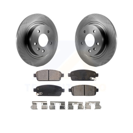 Rear Brake Rotor & Ceramic Pad Kit For Chevrolet Cruze Buick Verano Volt Cascada Cadillac K8T-101692