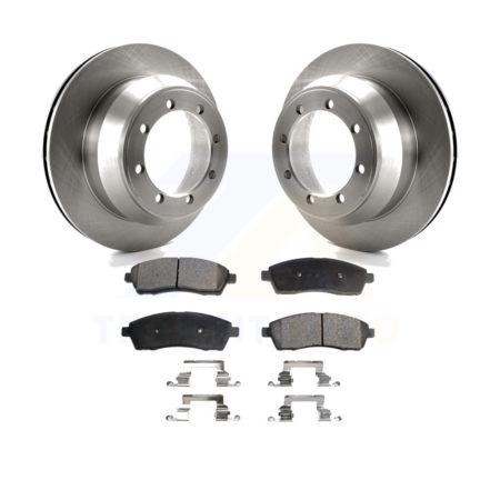 Rear Brake Rotors & Ceramic Pad Kit For 99-04 Ford F-350 Super Duty With Dual Wheels K8T-101708