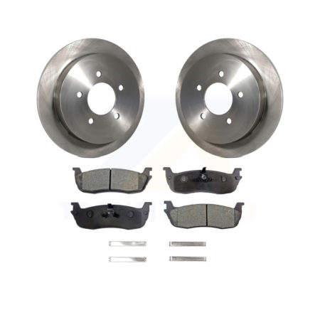 Rear Brake Rotor And Ceramic Pad Kit For Ford F-150 Expedition Lincoln Navigator Heritage K8T-101711