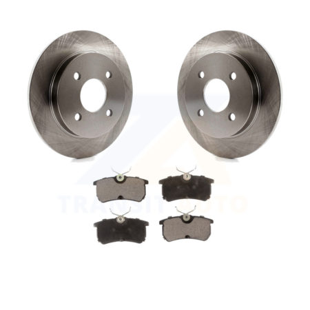Rear Disc Brake Rotors And Ceramic Pads Kit For Ford Focus Fiesta K8T-101714