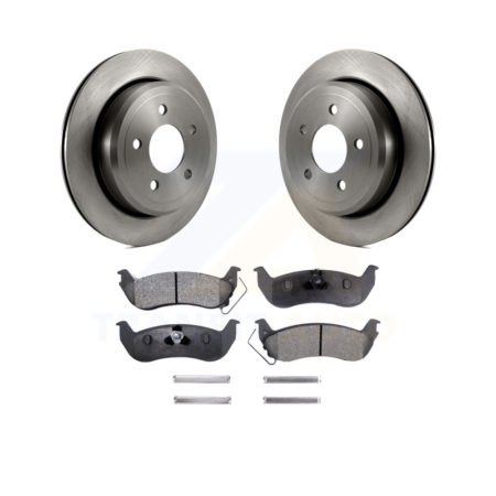 Rear Brake Rotor & Ceramic Pad Kit For Ford Crown Victoria Mercury Grand Marquis Marauder K8T-101718