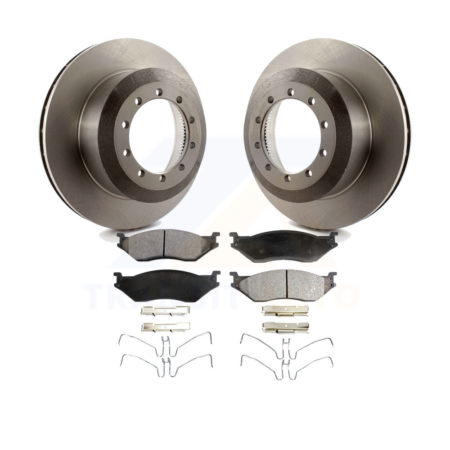 Rear Brake Rotors Ceramic Pad Kit For Ford F59 F-550 Super Duty F-450 F-53 Motorhome F-59 K8T-101723
