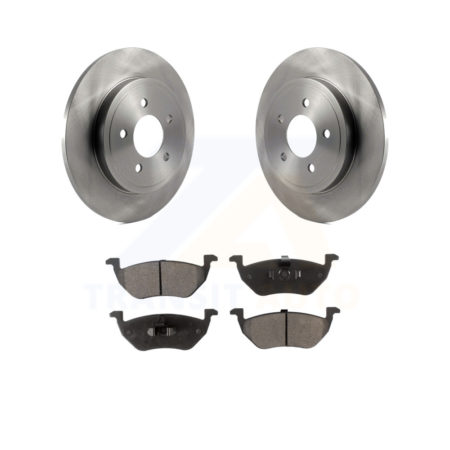Rear Disc Brake Rotors And Ceramic Pads Kit For Ford Escape Mercury Mariner Mazda Tribute K8T-101724