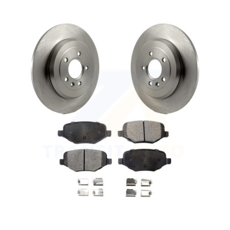 Rear Brake Rotor & Ceramic Pad Kit For Ford Explorer Edge Taurus Flex Lincoln MKX MKS MKT K8T-101743
