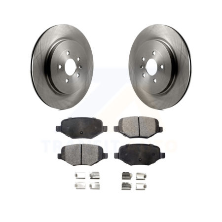 Rear Brake Rotor Ceramic Pad Kit For Ford Explorer Police Interceptor Utility Lincoln MKS K8T-101750