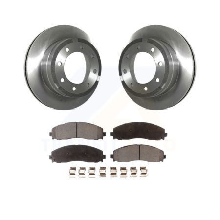 Rear Disc Brake Rotors And Ceramic Pads Kit For Ford F-250 Super Duty F-350 K8T-101755